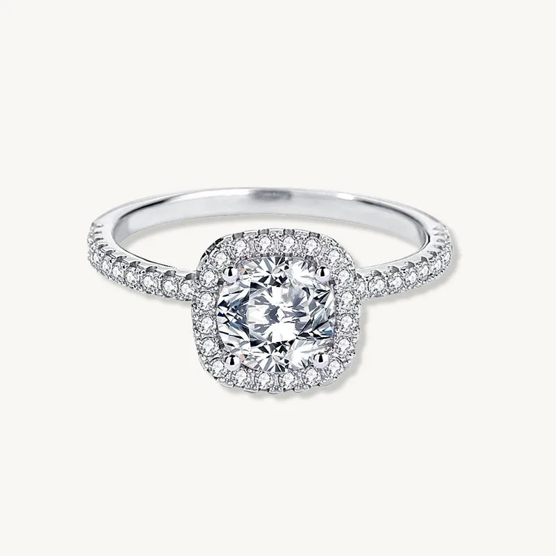 1 ct The Hazel Moissanite Diamond Engagement Ring