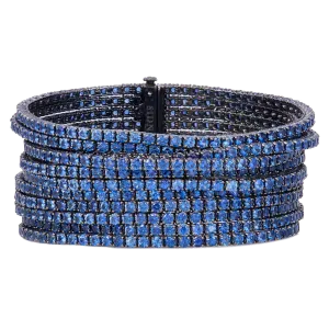 11 Row Bracelet with Sapphires