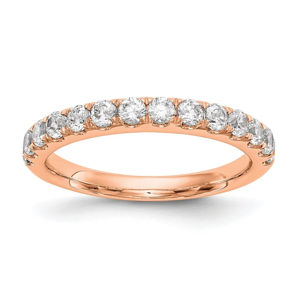 14k Gold Lab Grown Diamond Wedding Band Ring 3/4Ct Clarity- VS Color- D-E