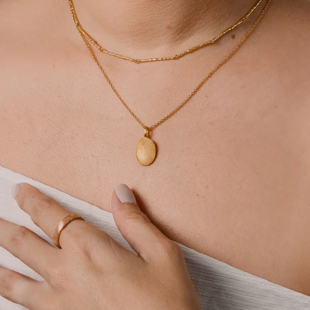 14kt Classic Fingerprint Necklace