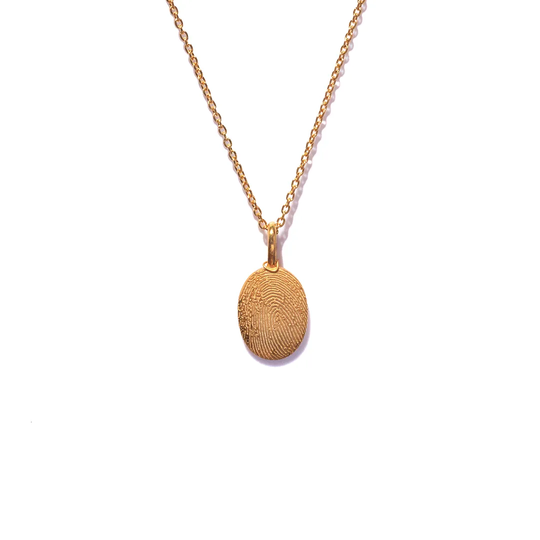 14kt Classic Fingerprint Necklace