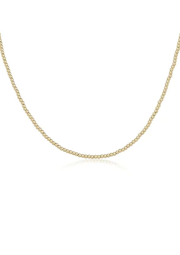 15" Choker Classic Gold - 2.5mm Bead