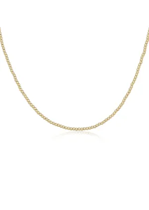 15" Choker Classic Gold - 2.5mm Bead