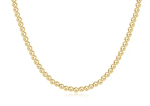 15" Classic Gold Choker 4mm Bead