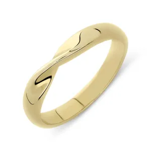 18ct Yellow Gold Twisted Wedding Ring