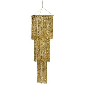 3-Tier (1-Ply) Shimmering Party Chandelier - gold