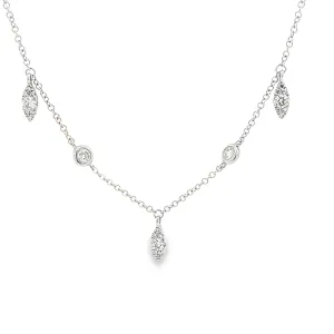 .48ct 14k White Gold Diamond Necklace
