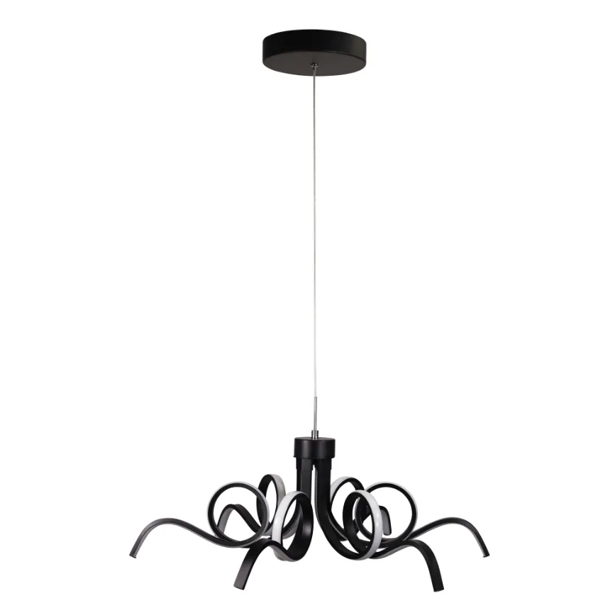 70cm Noodle Contemporary Pendant Black