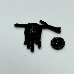 A Cat Hanging Upside Down On A Branch Enamel Pin Cartoon Animal Brooches Badge Funny Enamel Lapel Brooch Clothes Bag Backpacks Lapel Badge Pin