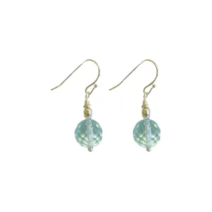 Aquamarine Silver Drop Earrings