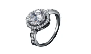 Arrows Cut Round Cubic Zircon Ring For Women