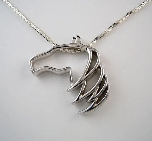 Belle Horse Head Pendant Necklace