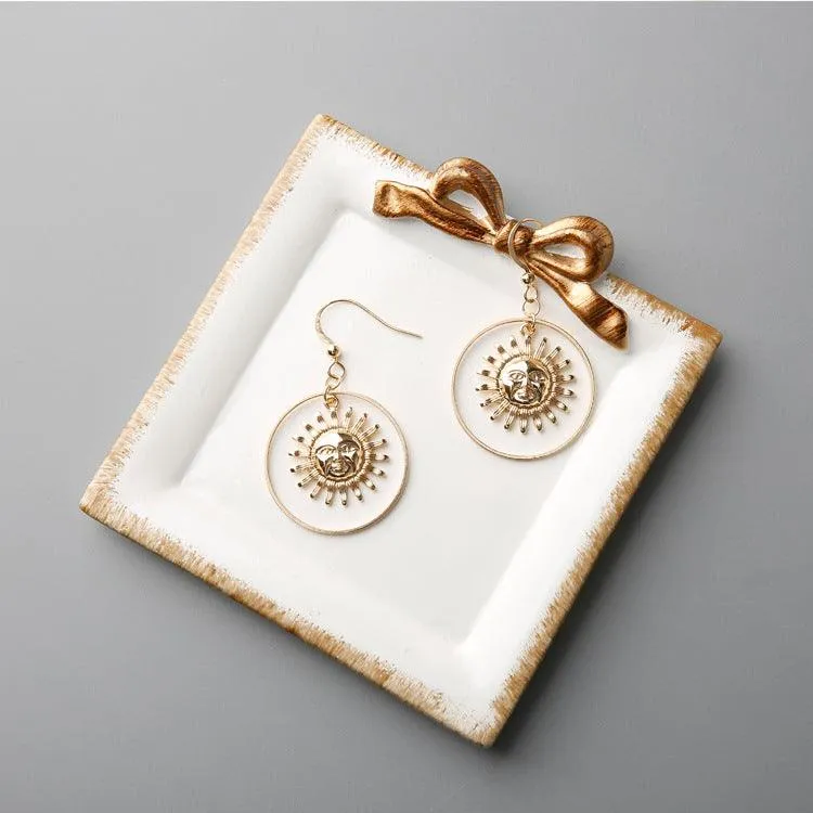 Best Simple basic sun student pop earrings