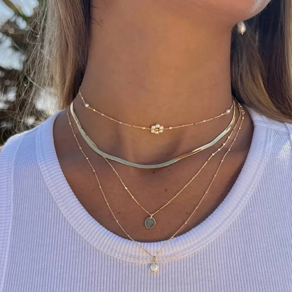 Bohemian Multilayer Handmade Flower Necklaces