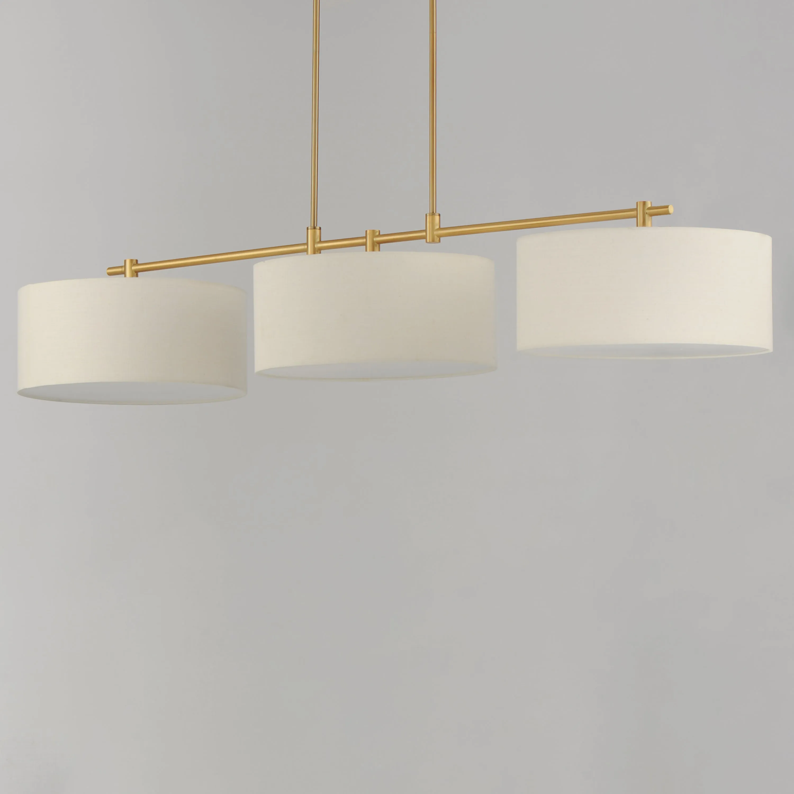Bongo 3-Light Pendant, Natural Aged Brass, Oil Rubbed Bronze or Satin Nickel Finish