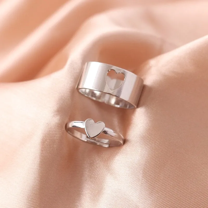 Butterfly Rings For Women Men Lover Couple Ring Set Silver gold Color