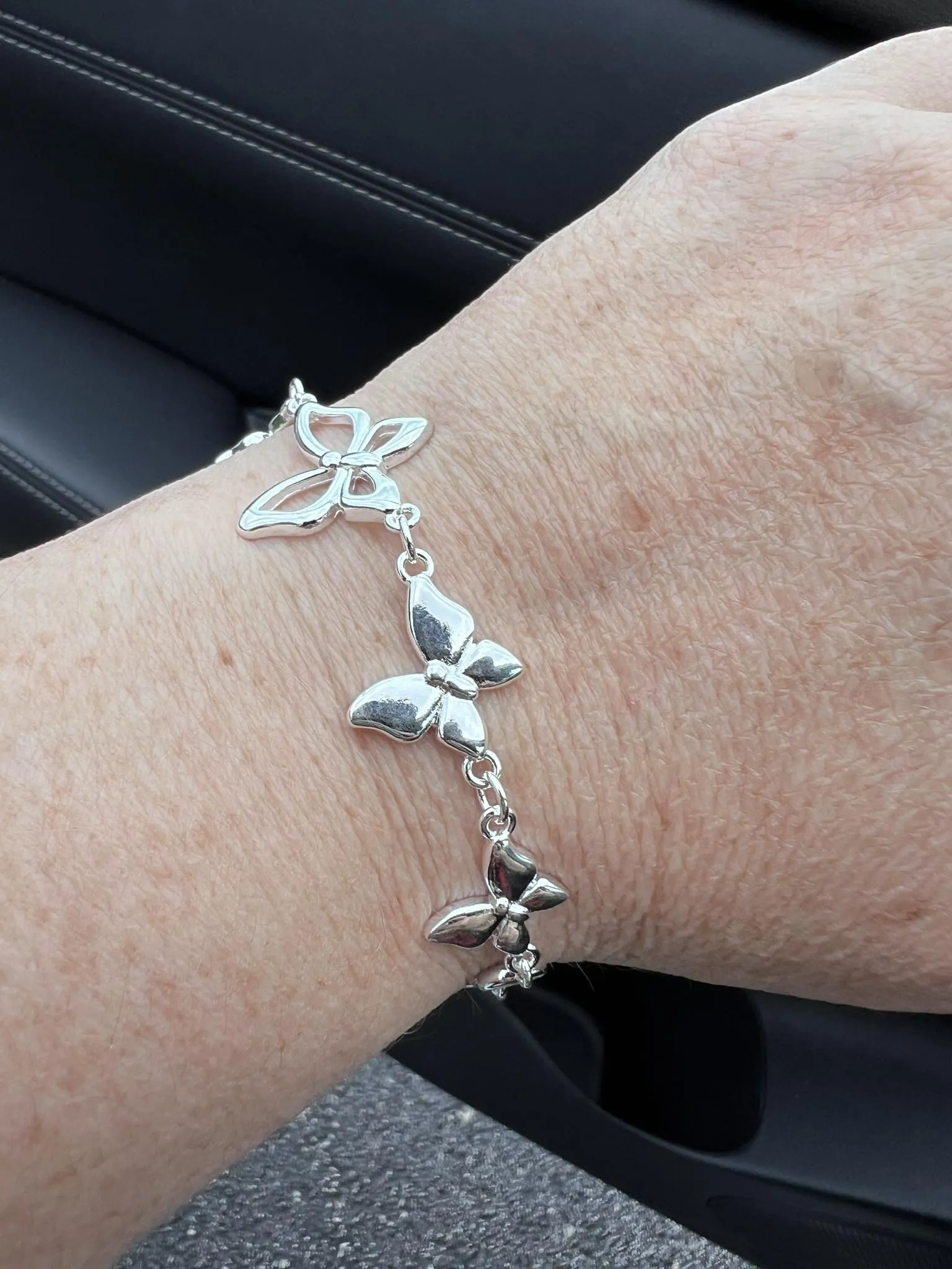 Butterfly Sterling Silver Bracelet