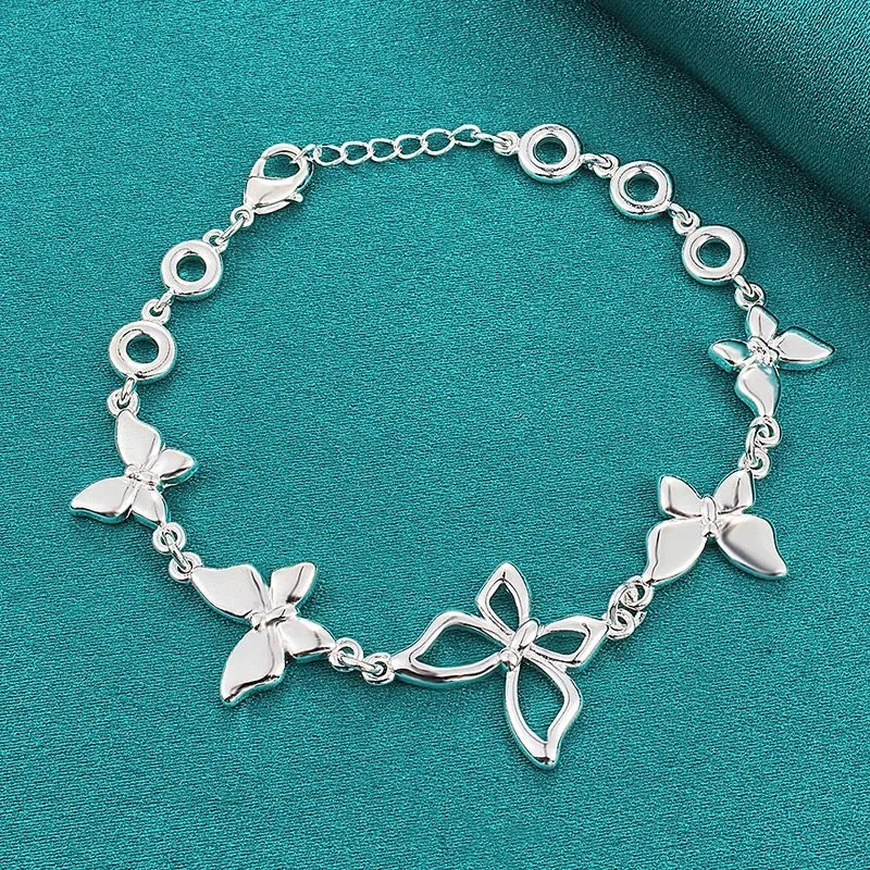 Butterfly Sterling Silver Bracelet