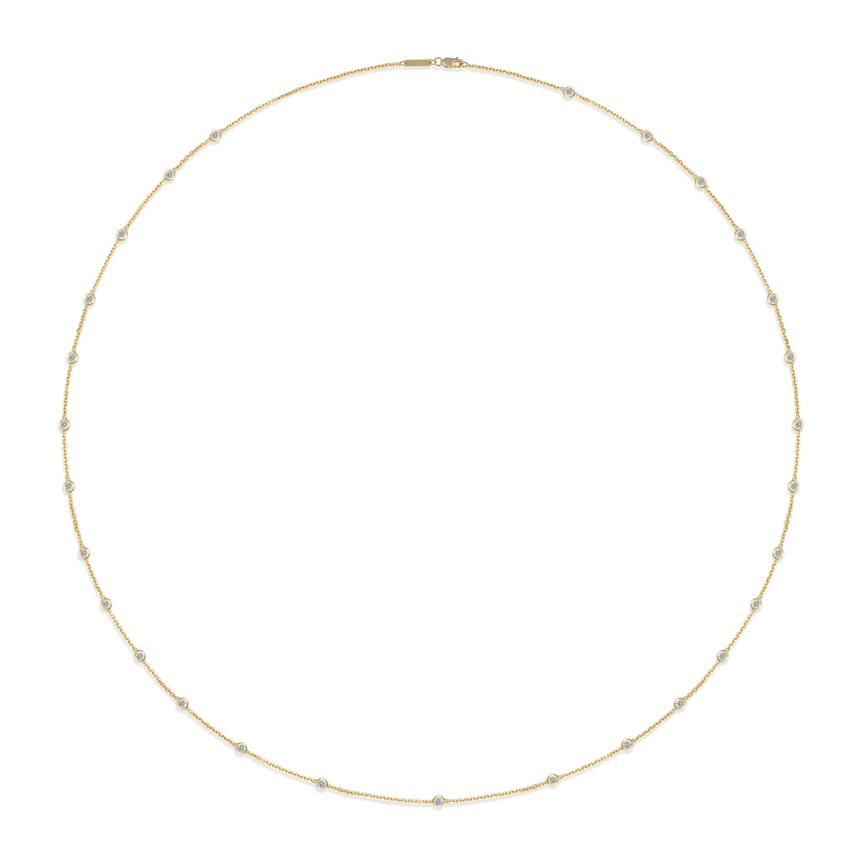 Capri Dreaming® Dot Chain 1.55CT Long Necklace | Yellow Gold