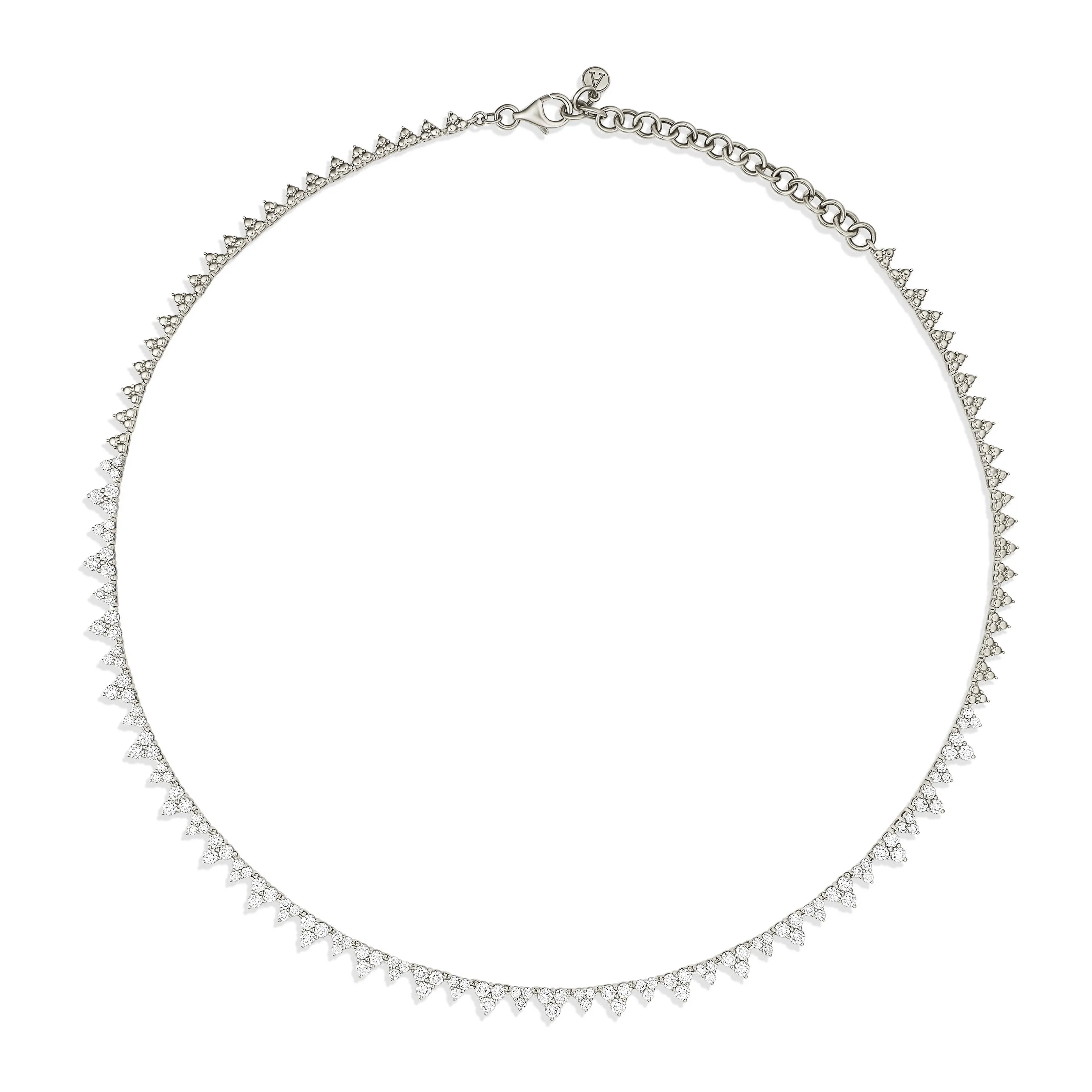 Capri Dreaming® Trio Diamond Necklace | 18K White Gold