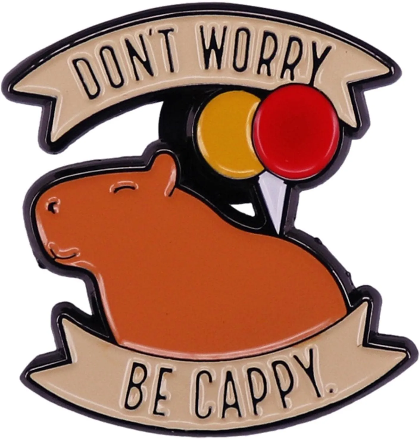 Capybara Enamel Pins Cute Animal Badges Lapel Pins Brooches for Backpacks Jacket Accessories