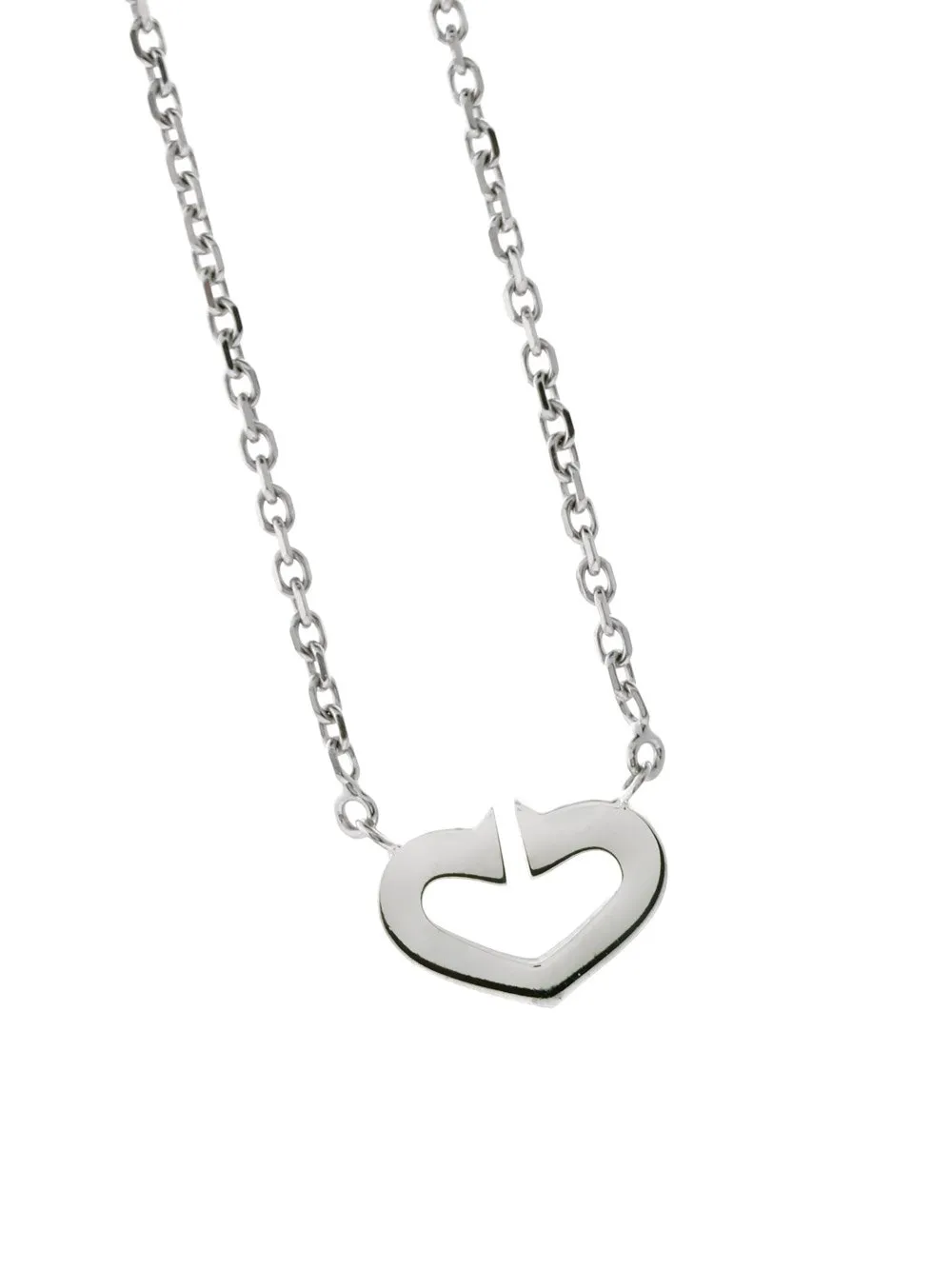 Cartier C Heart of Cartier Diamond Necklace in White Gold