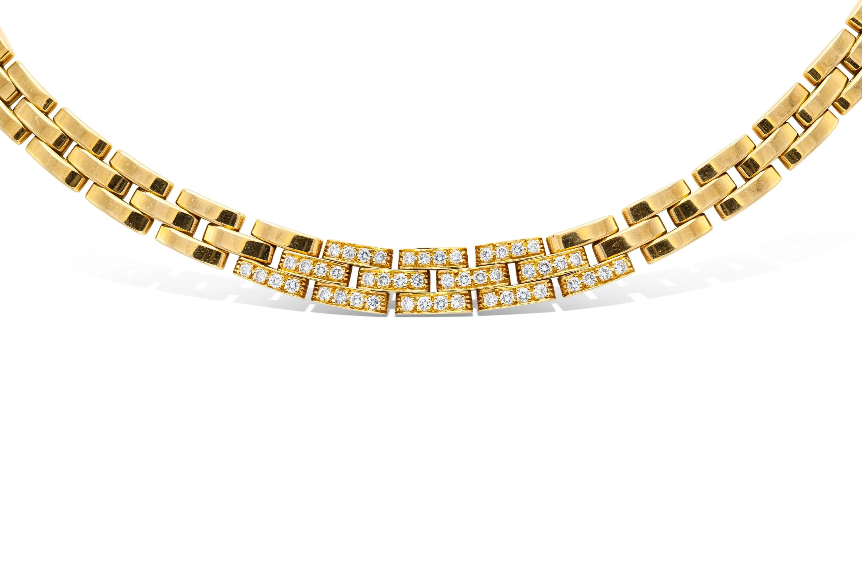 Cartier Maillon Panthere Necklace with Diamond Links