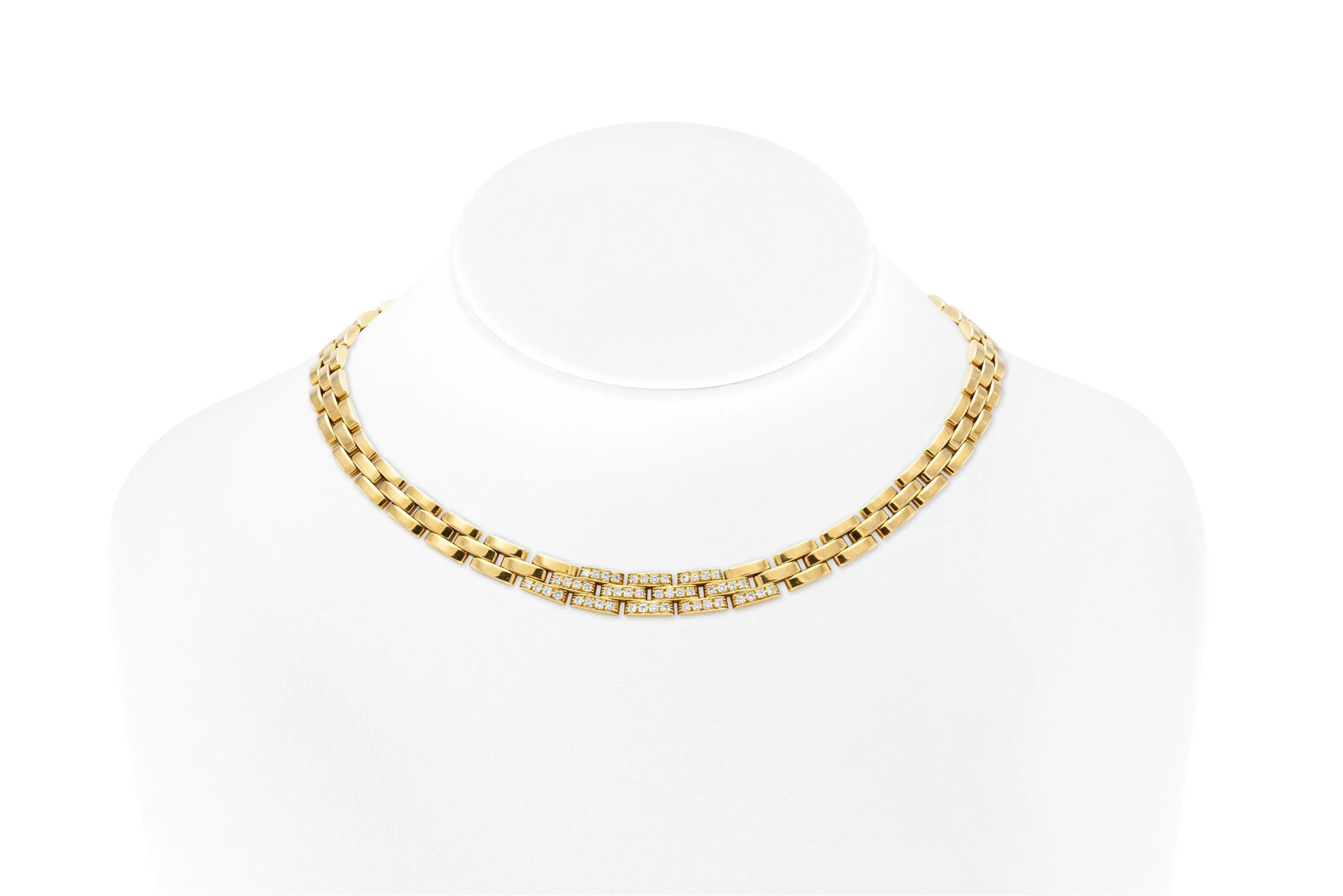 Cartier Maillon Panthere Necklace with Diamond Links