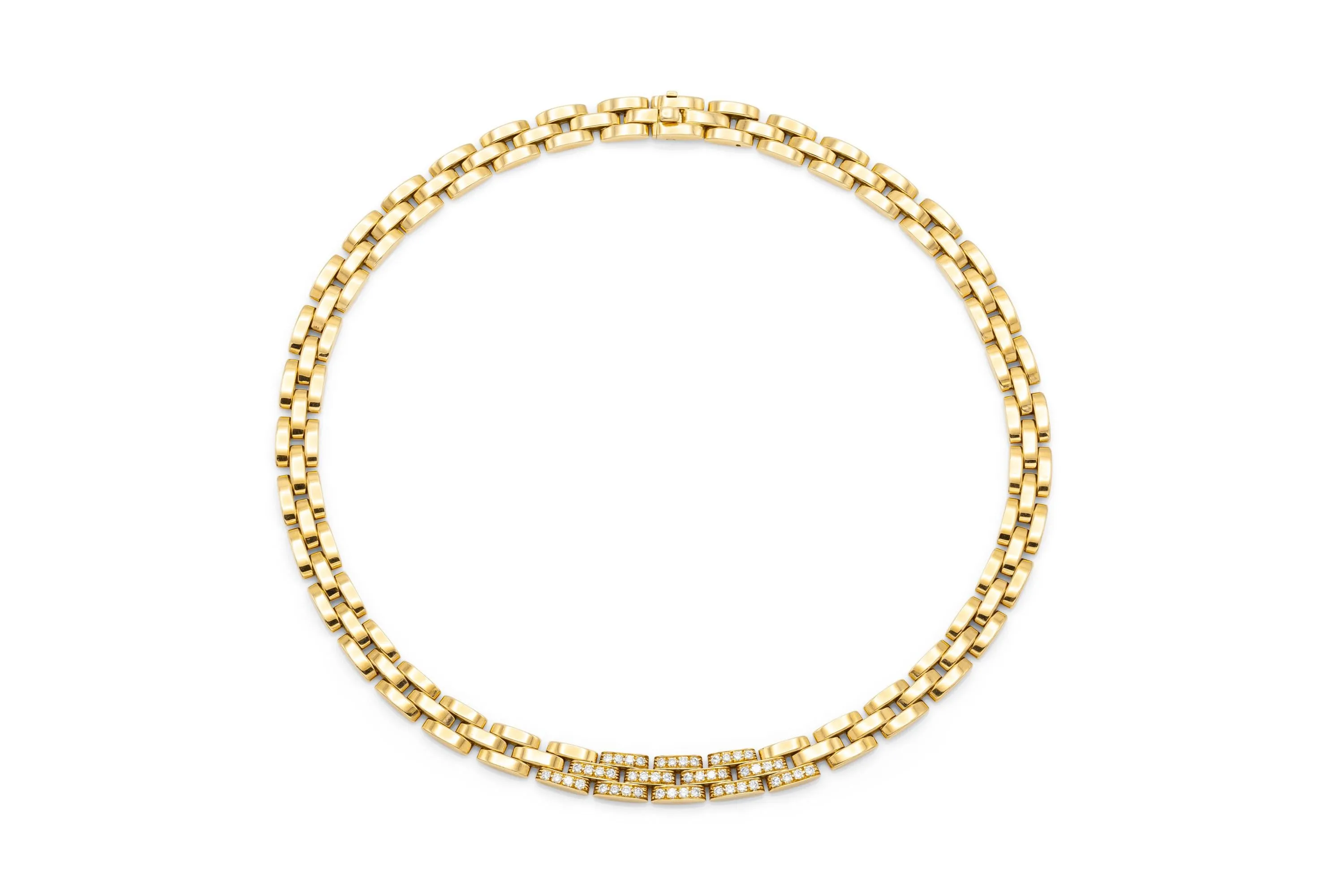 Cartier Maillon Panthere Necklace with Diamond Links