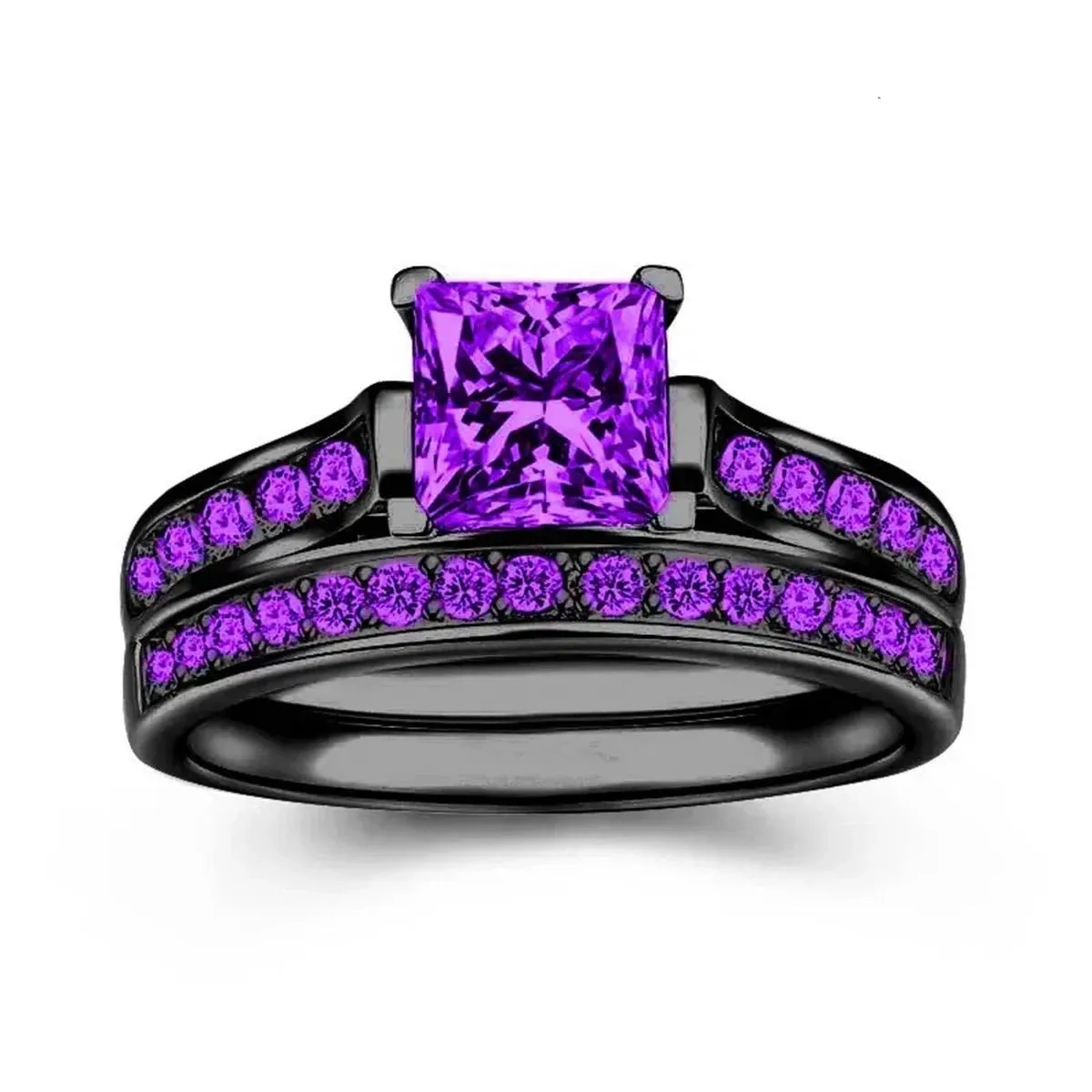 Celtic Dragon Couples Rings Set