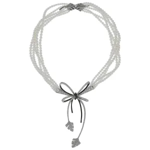 Chanel High Jewelry Diamond Pearl White Gold Necklace