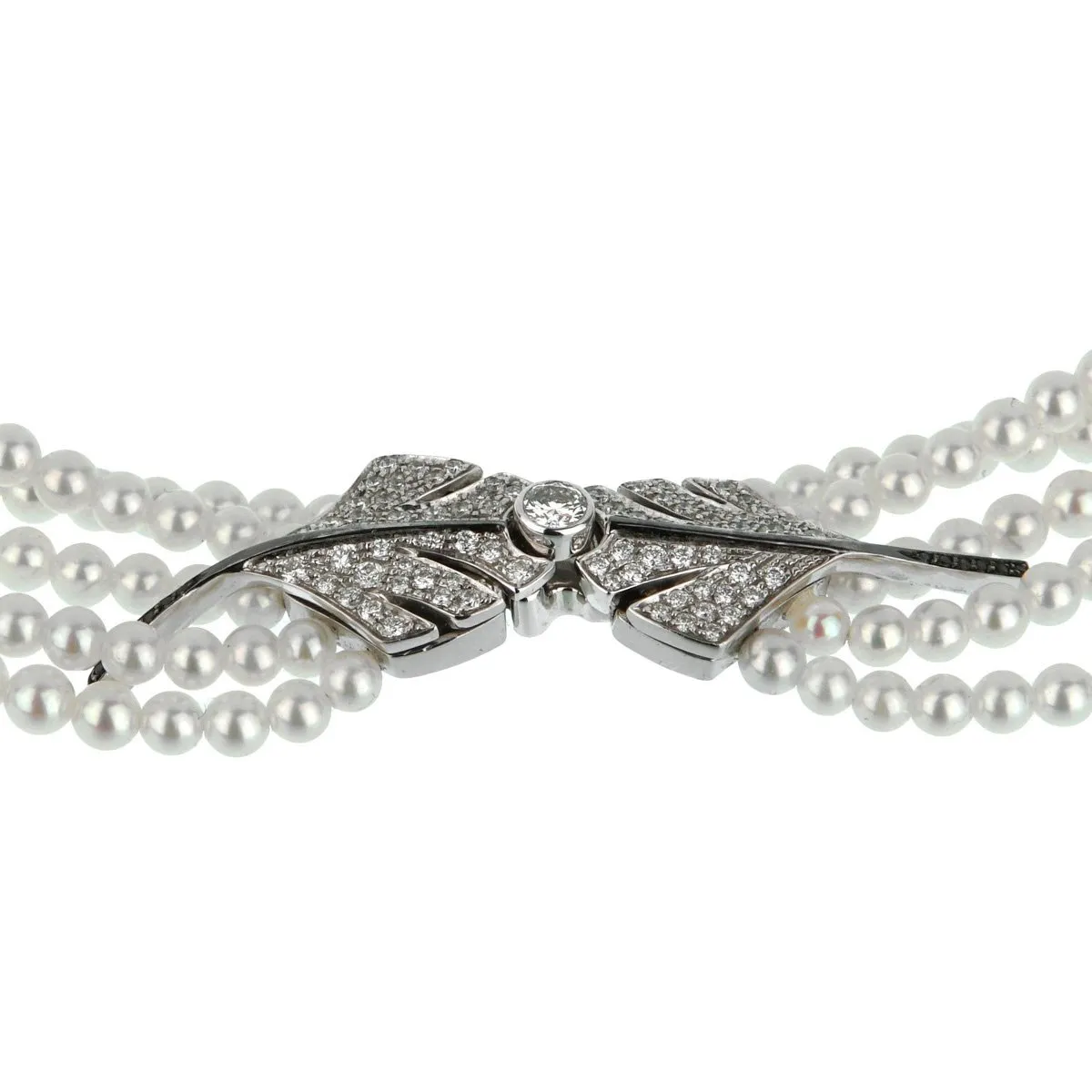 Chanel High Jewelry Diamond Pearl White Gold Necklace
