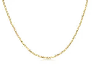 Choker 17” Classic Gold 2mm Bead
