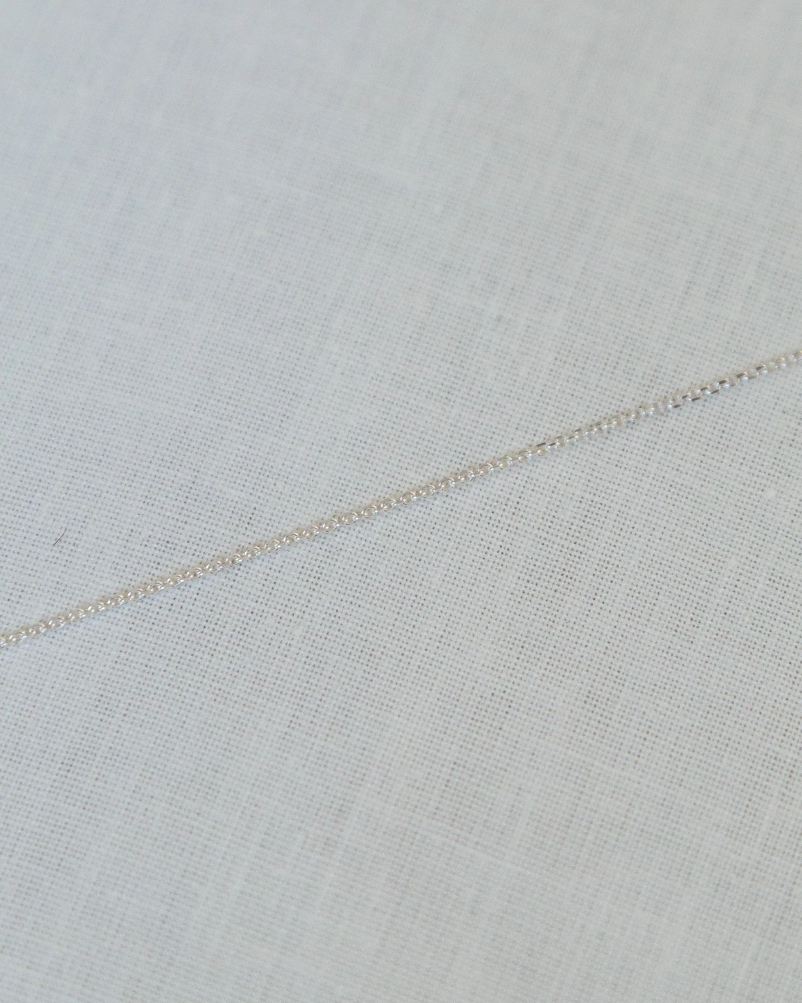 Classic Cable Chain Necklace Sterling Silver