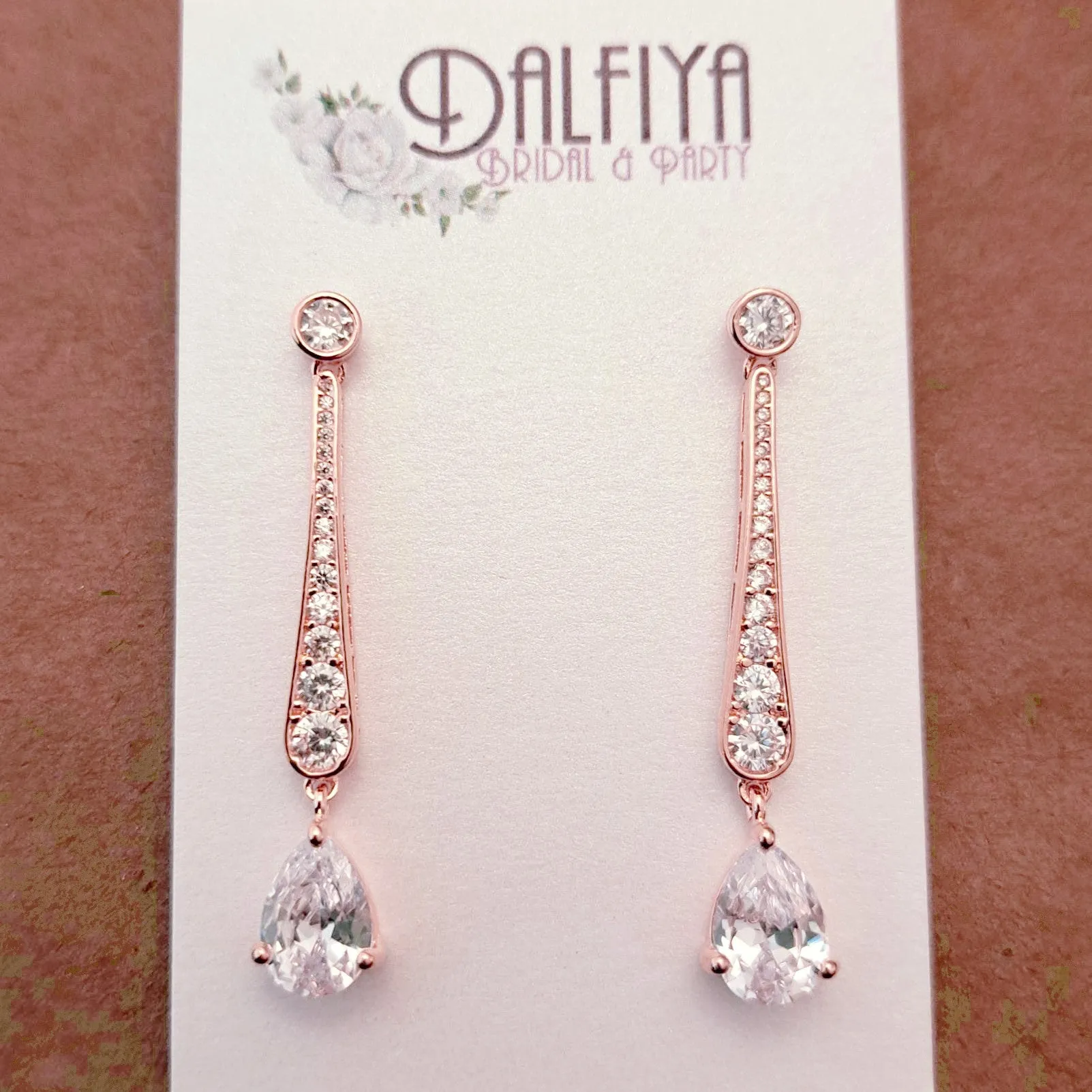 Classic Diamante Earrings for Modern Bride