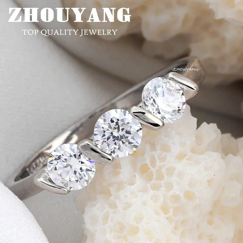 Concise Austrian Crystal Rose Gold Ring  (R067 R068)