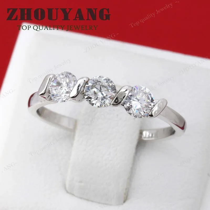 Concise Austrian Crystal Rose Gold Ring  (R067 R068)
