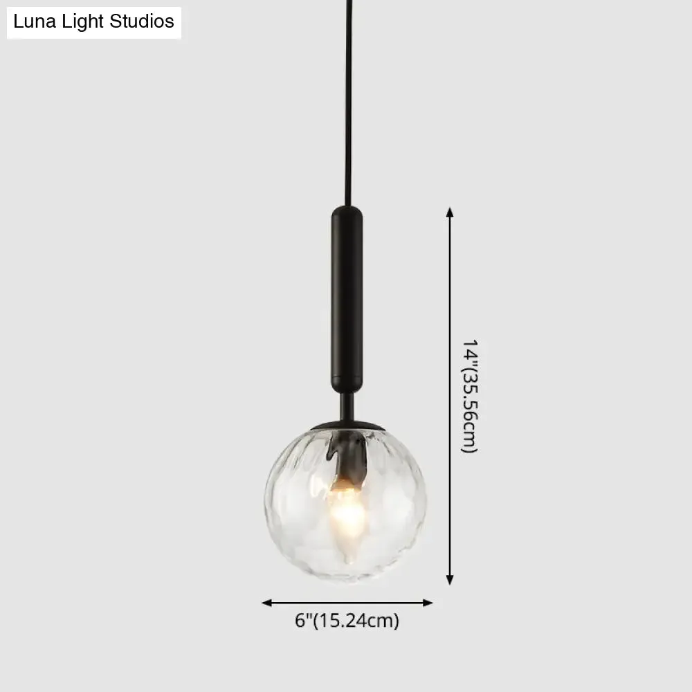 Contemporary Glass Pendant Light for Lounge