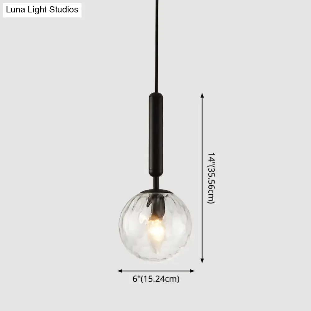 Contemporary Glass Pendant Light for Lounge