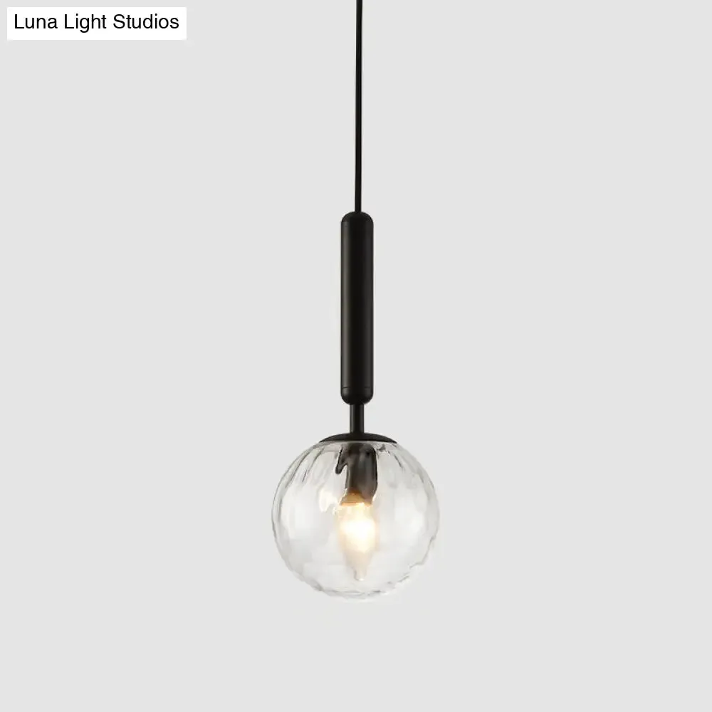 Contemporary Glass Pendant Light for Lounge