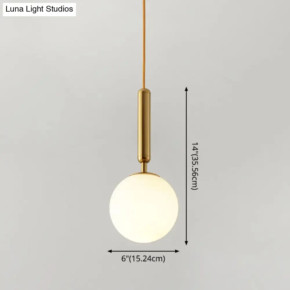 Contemporary Glass Pendant Light for Lounge