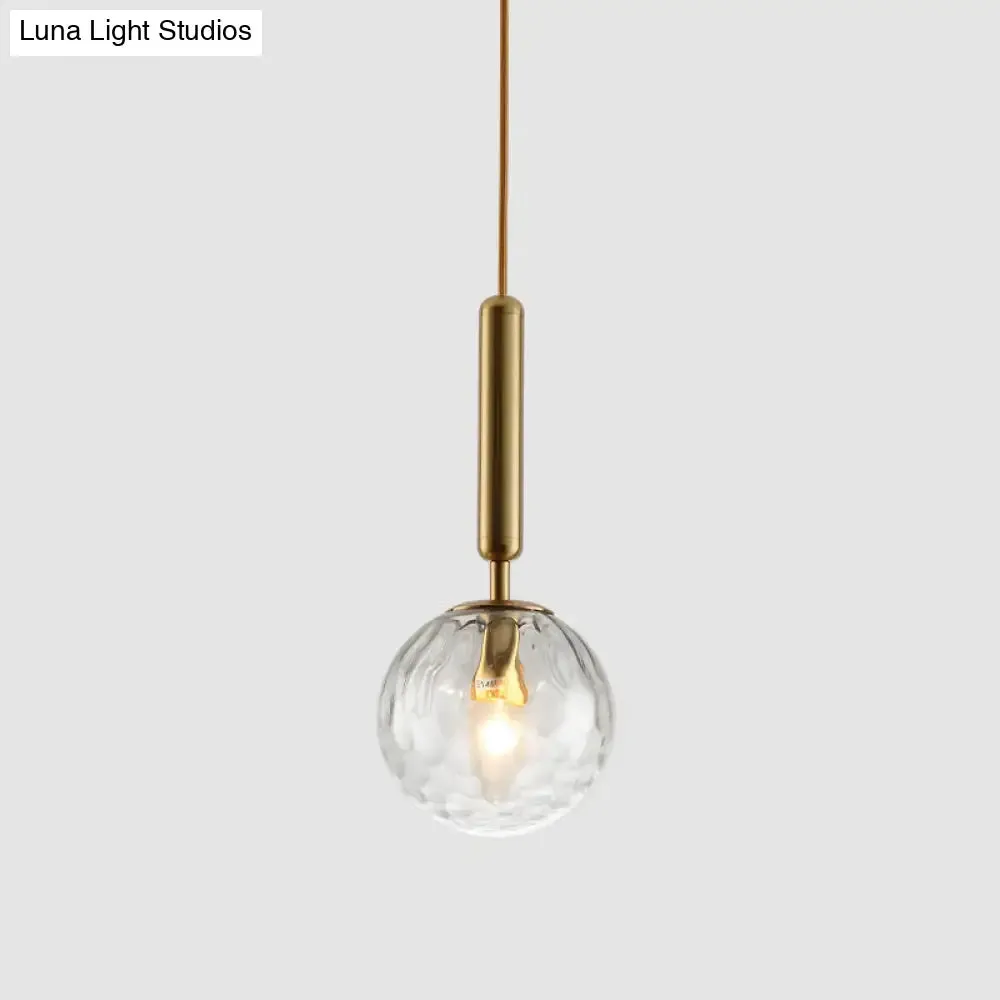 Contemporary Glass Pendant Light for Lounge