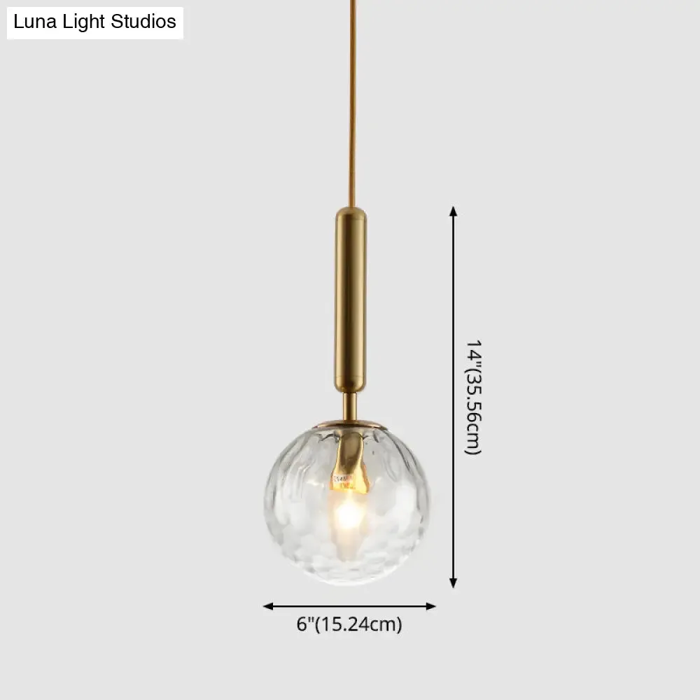 Contemporary Glass Pendant Light for Lounge