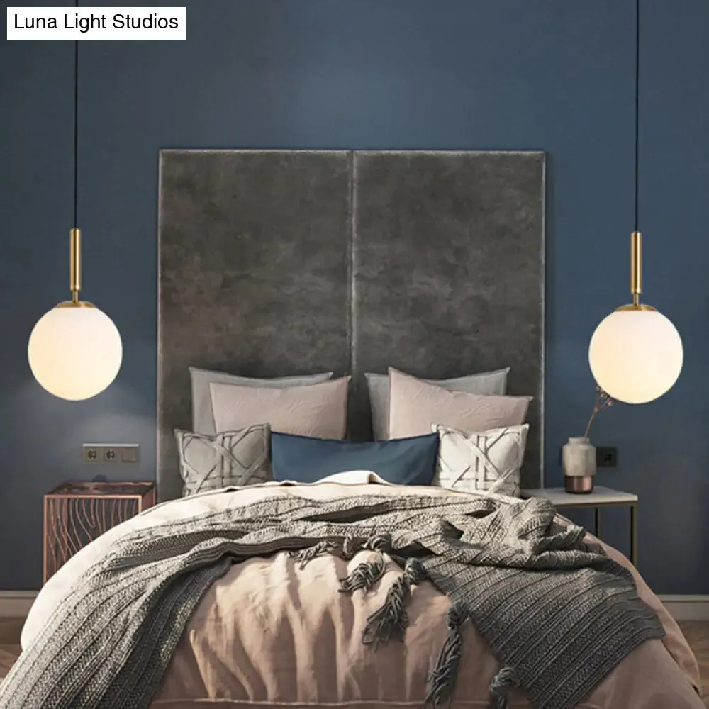 Contemporary Glass Pendant Light for Lounge