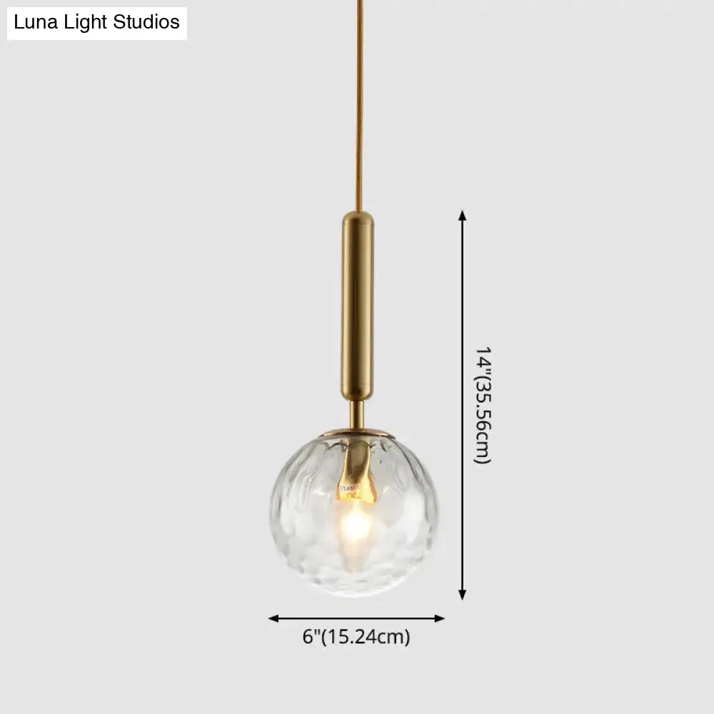 Contemporary Glass Pendant Light for Lounge