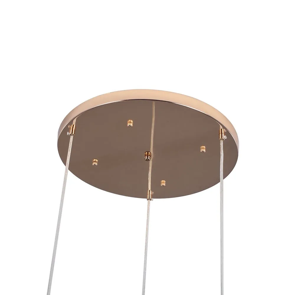 Contemporary Gold Cluster Firework Sphere Chandelier