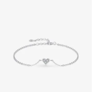 Dainty Heart Charm Bracelet