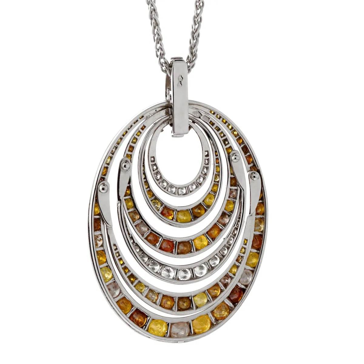 De Grisogono Fancy Diamond White Gold Necklace