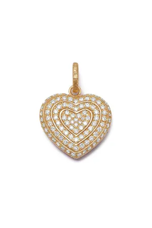 Diamond Pavé Small Cuore Pendant