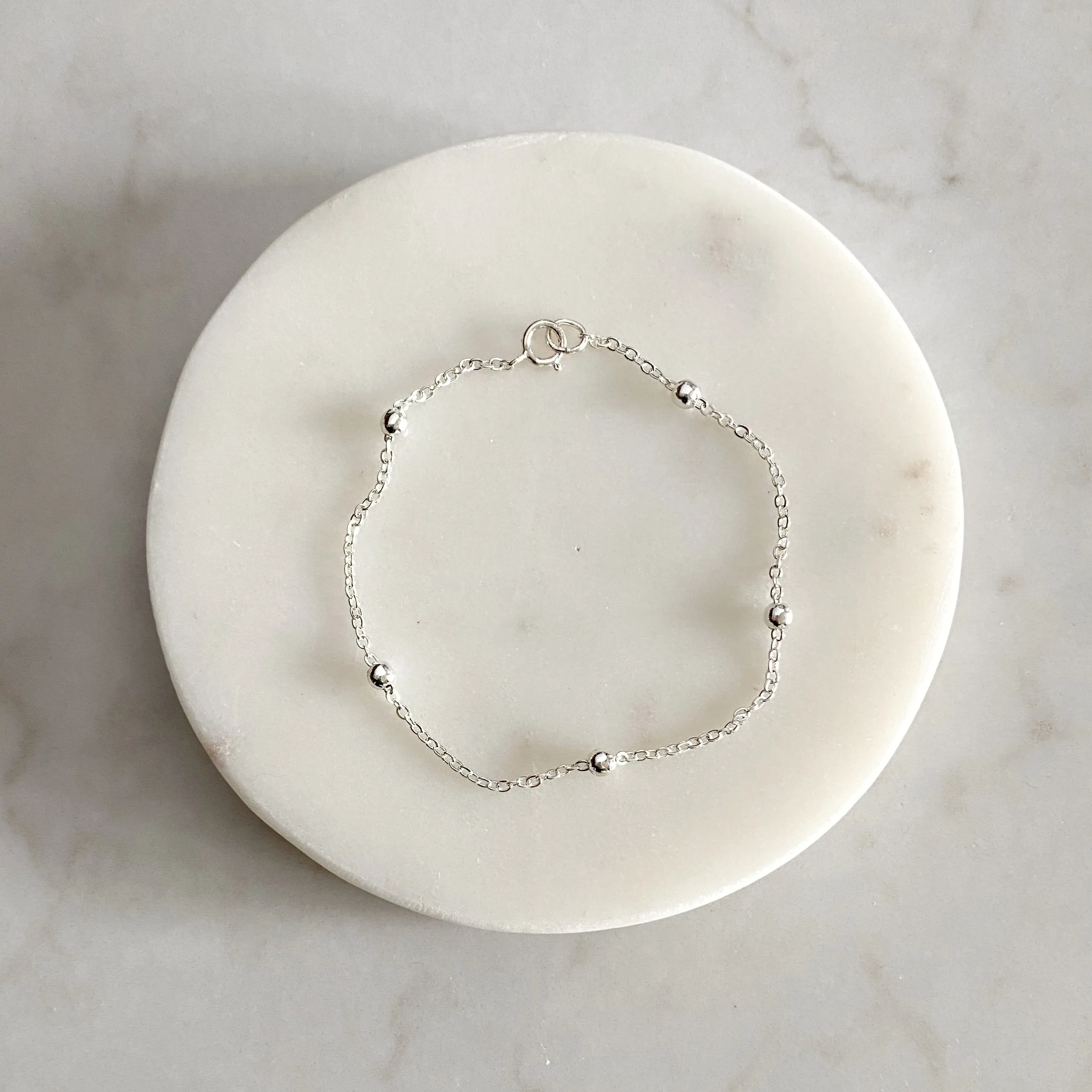 Double Silver Bracelet Set